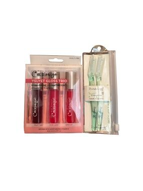 The Crème Shop Bundle Velvet Gloss Trio Lip Gloss Set & Eyebrow Razor